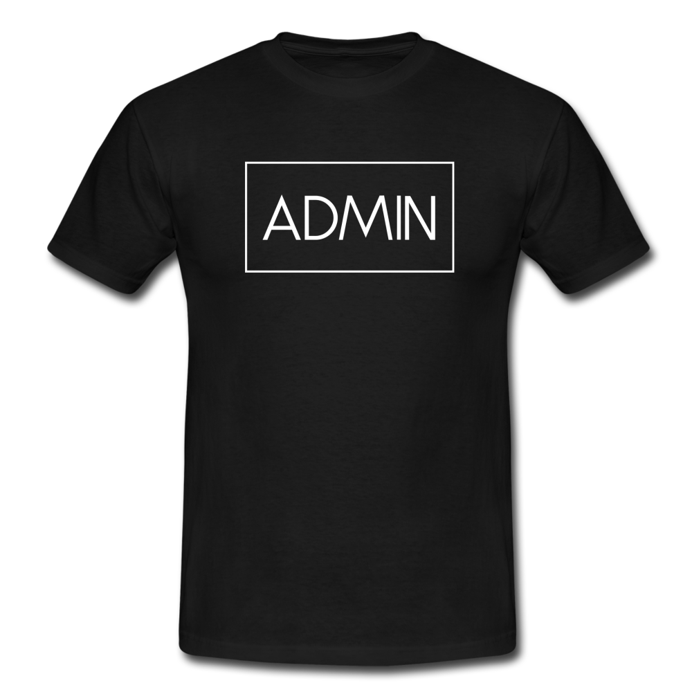 Admin T-Shirt Schwarz - Schwarz