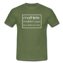 Lade das Bild in den Galerie-Viewer, Mathlete T-Shirt Schwarz - Militärgrün
