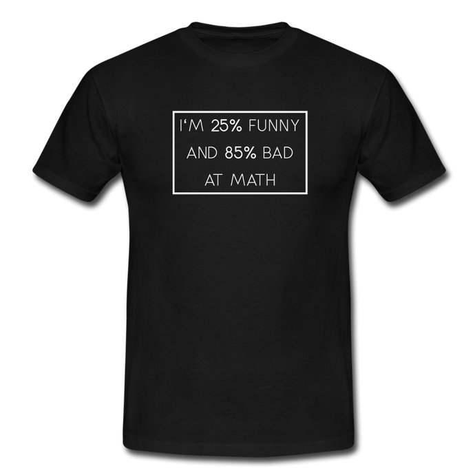 Bad At Math T-Shirt - Schwarz