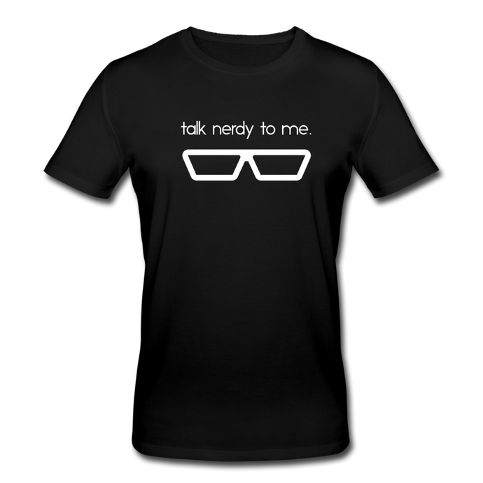 Talk Nerdy To Me Bio T-Shirt - Schwarz