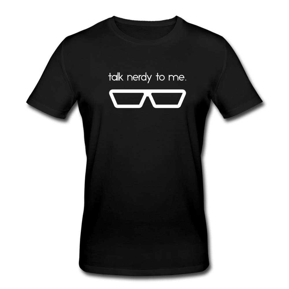 Talk Nerdy To Me Bio T-Shirt - Schwarz