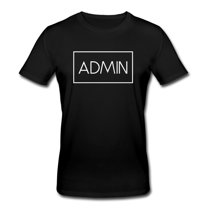 Admin Bio T-Shirt - Schwarz