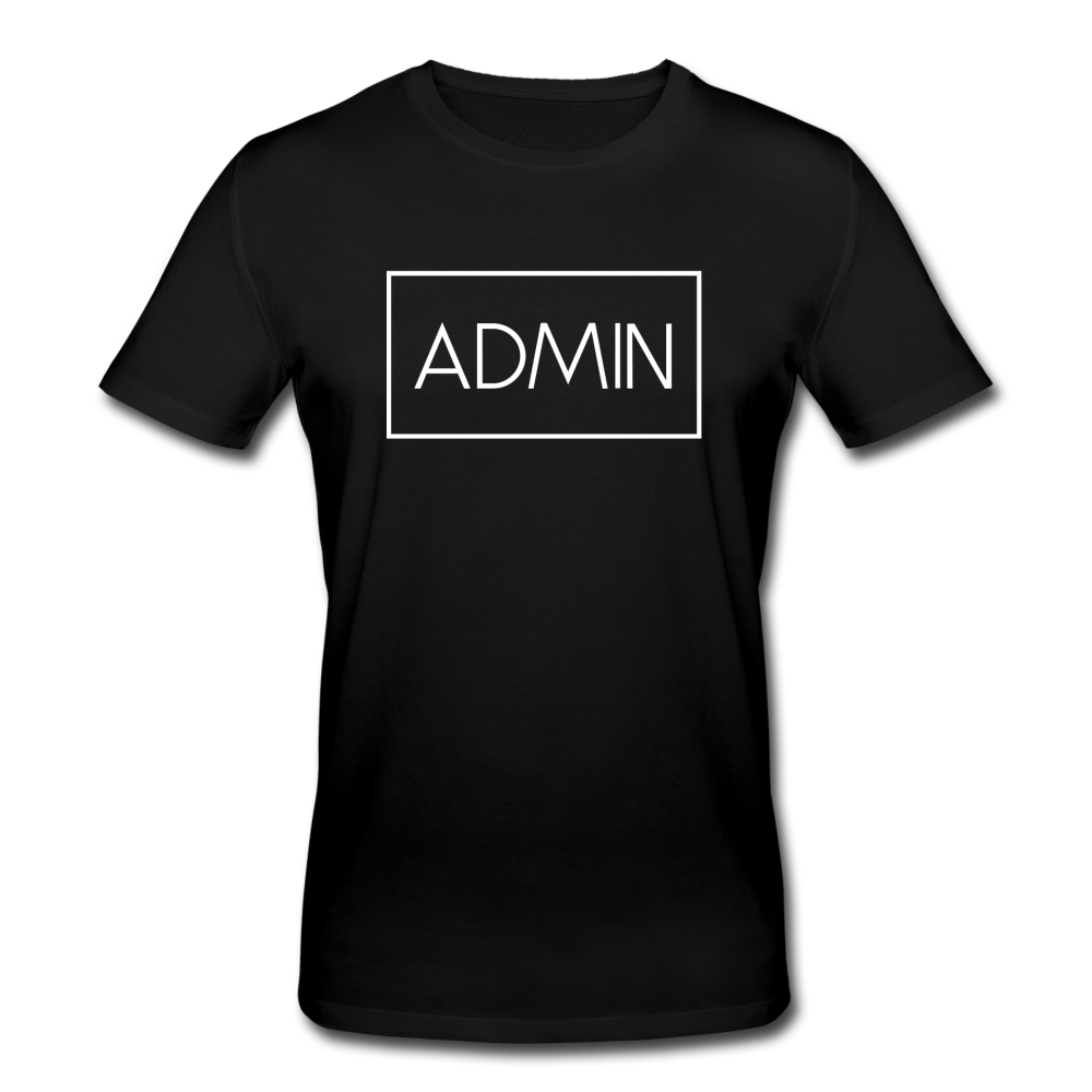 Admin Bio T-Shirt - Schwarz