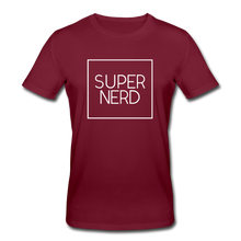 Lade das Bild in den Galerie-Viewer, Super Nerd Bio T-Shirt - Burgunderrot
