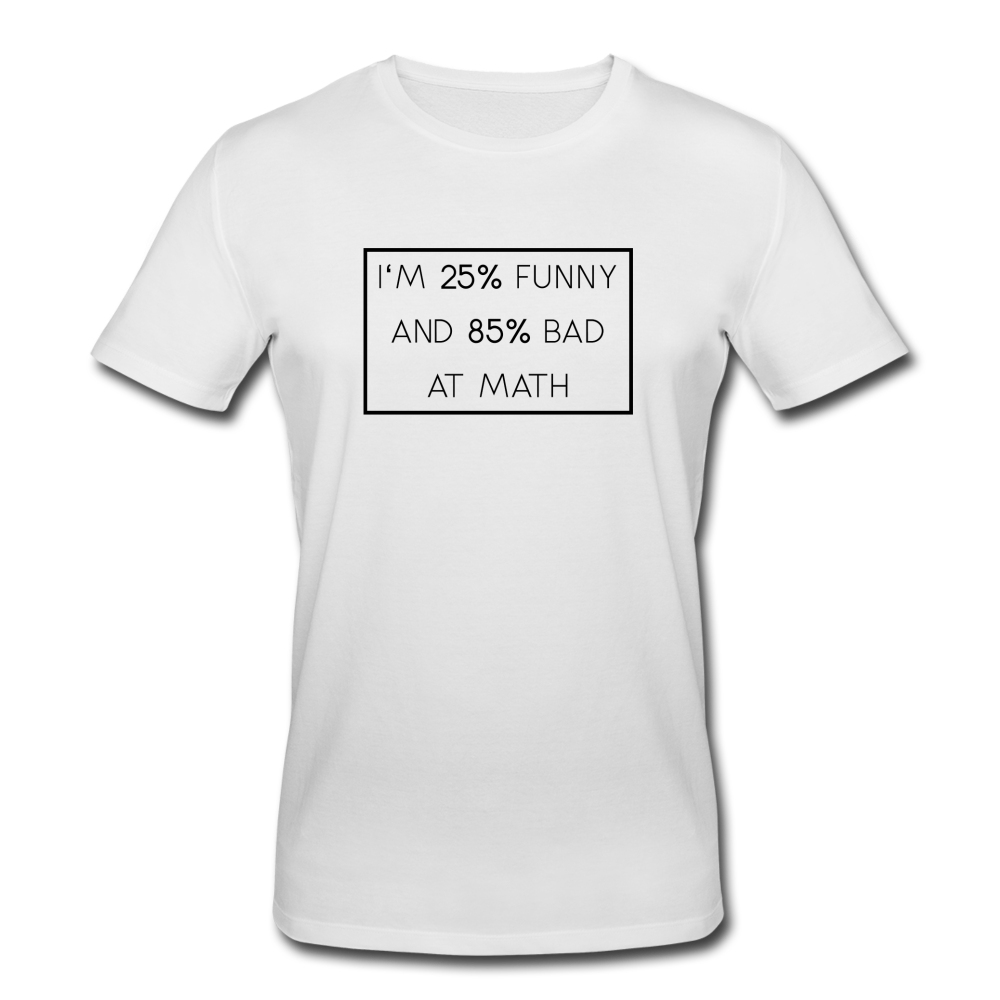 Bad At Math Bio T-Shirt - Weiß