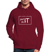 Lade das Bild in den Galerie-Viewer, Just Do IT Bio Hoodie - Burgunderrot
