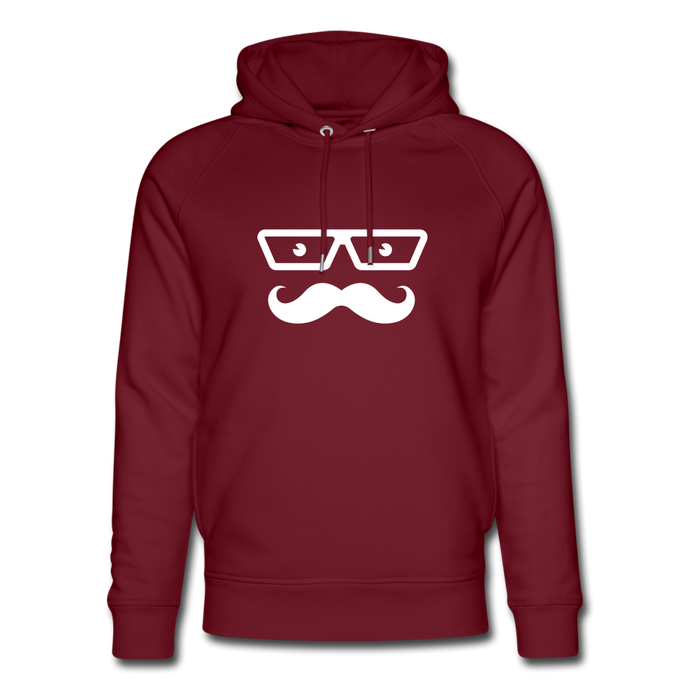 Moustache Bio Hoodie - Burgunderrot