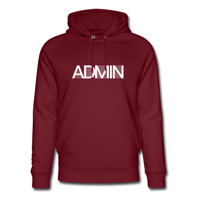 Admin Design Bio Hoodie - Burgunderrot