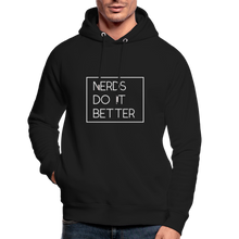 Lade das Bild in den Galerie-Viewer, Nerds Do IT Better Bio Hoodie - Schwarz
