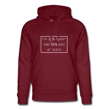 Lade das Bild in den Galerie-Viewer, Bad At Math Bio Hoodie - Burgunderrot
